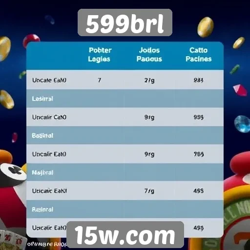 Comparativo entre 599brl e outros sites de jogos