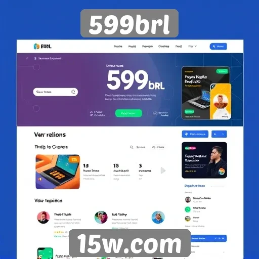 Explorando a interface do usuário do site 599brl